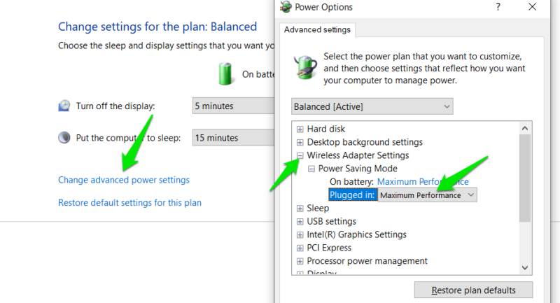 Wireless Adaptor Settings