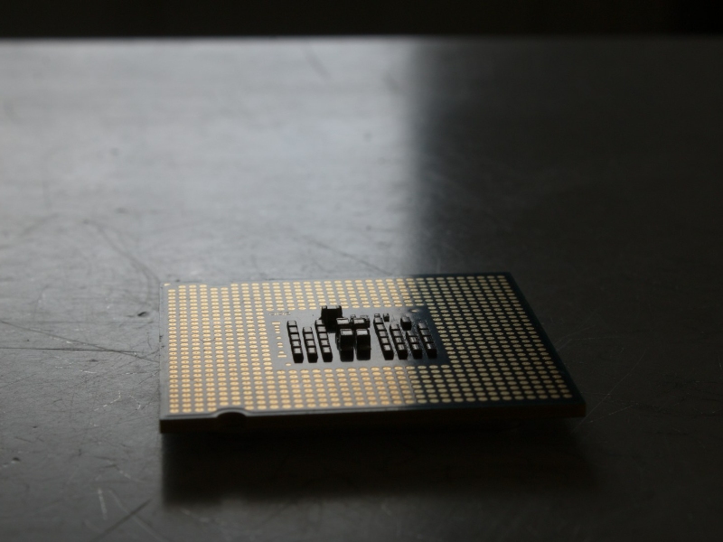 Close up of a computer processor