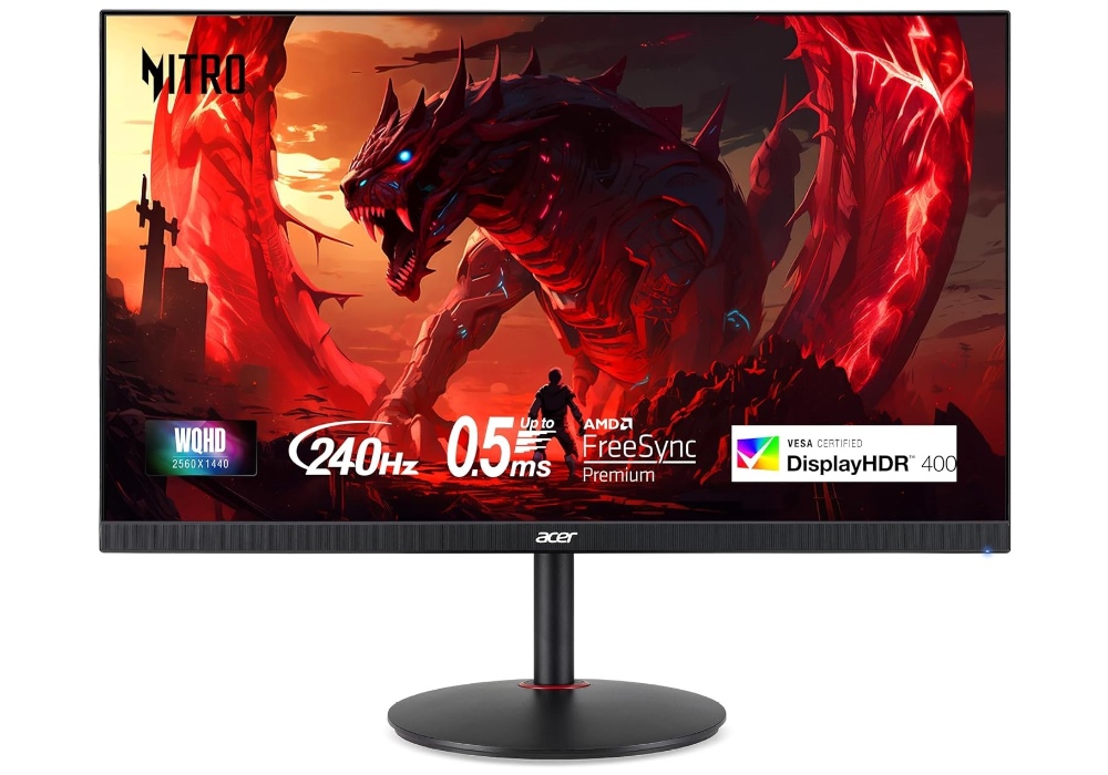 Acer XV272U W2BMIIPRX gaming display screen