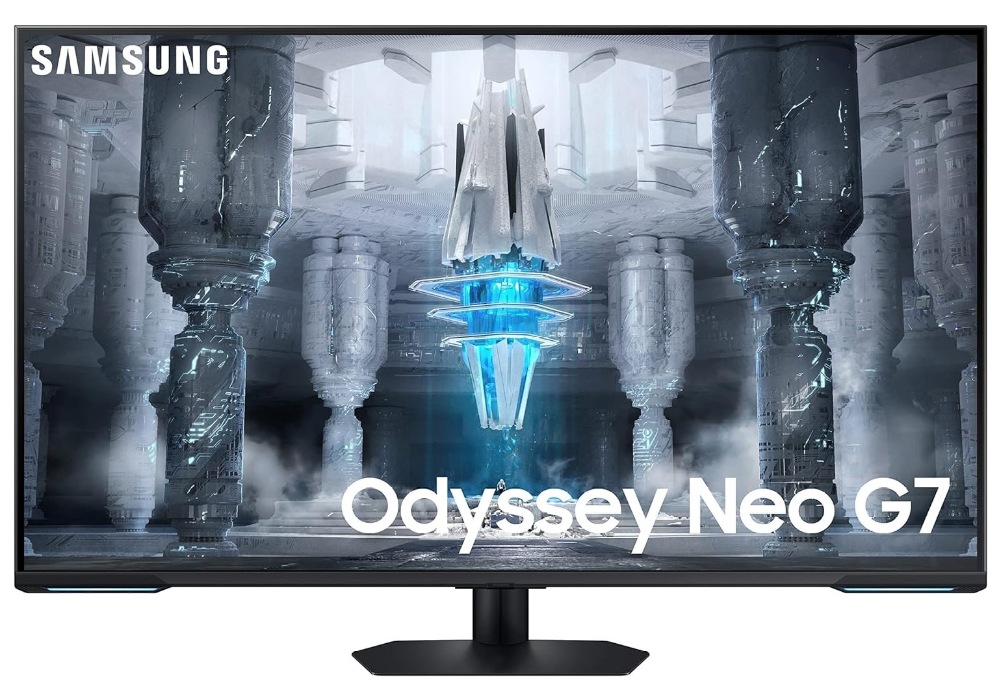 Samsung 43" Odyssey Neo G7 gaming display screen