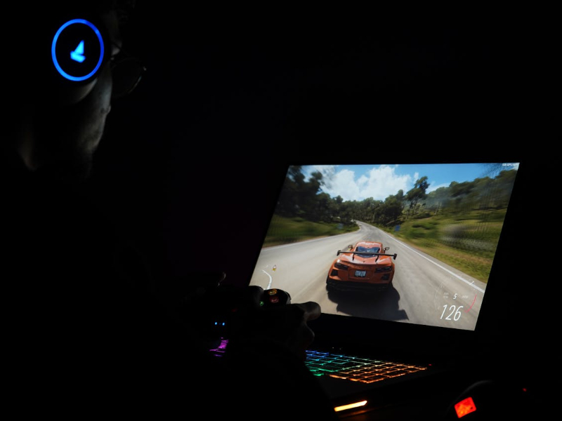 Playing On Gaming Laptop