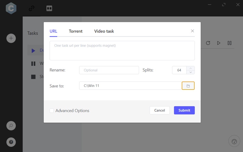 CocoFetch a torrent and multiple files downloader.