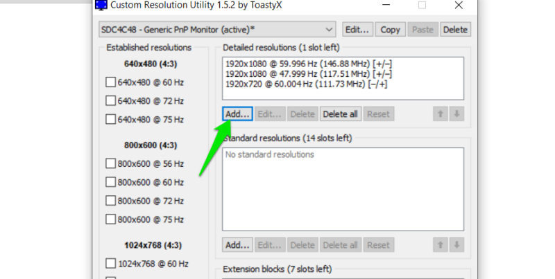 Add Detailed Resolution