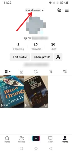Change Username Tiktok Mobile Add Name