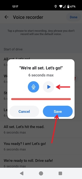 Change Voice Waze Replay Recording Done