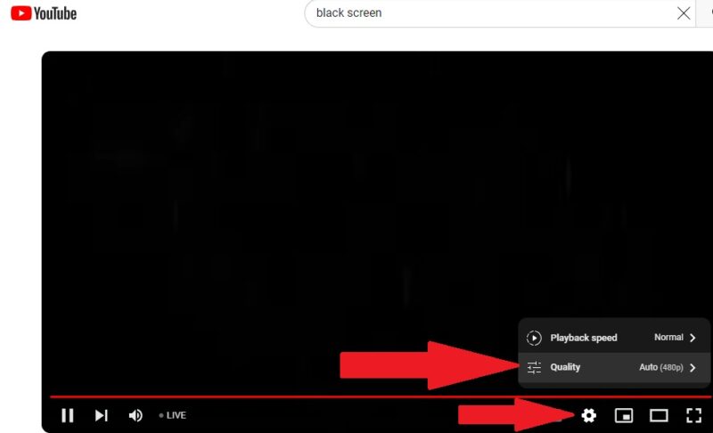 Adjust YouTube video quality settings.