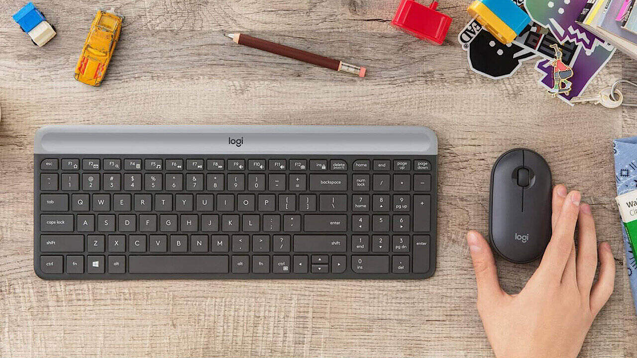 Logitech Mk470 Slim Wireless Keyboard Mouse Featured 2