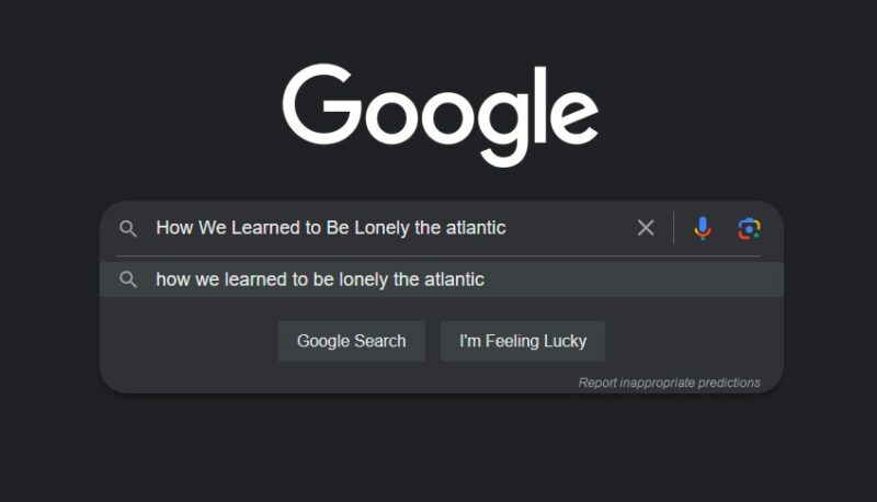 Searching Google using page title from restricted website.