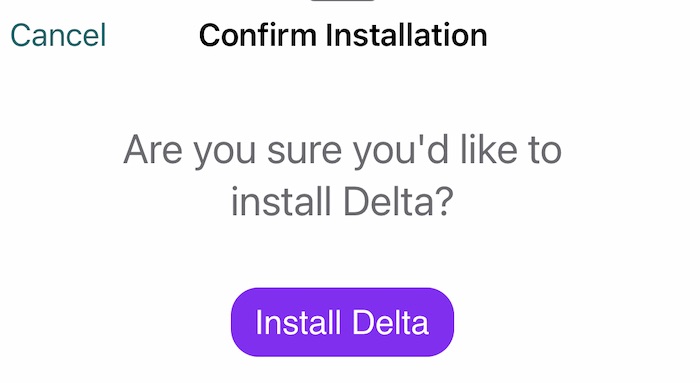 Install App Altstore Confirmation