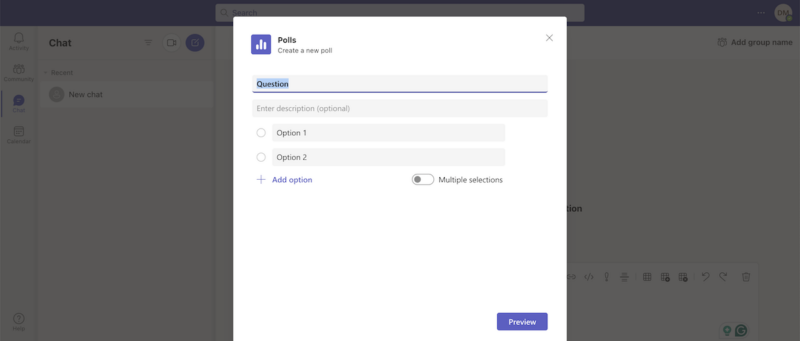 Microsoft Teams Polls