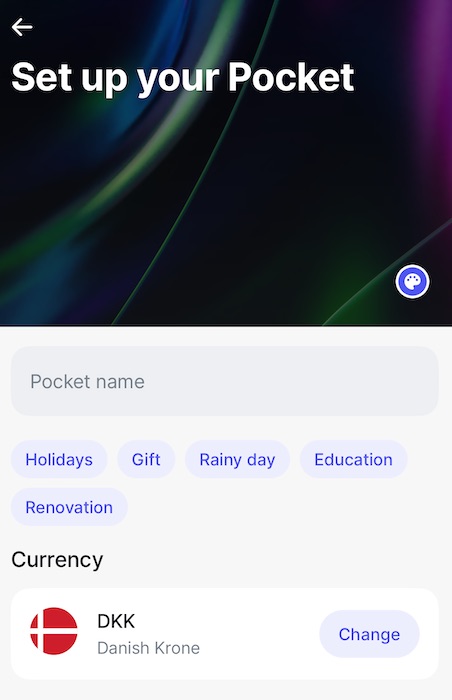 Create pockets in Revolut