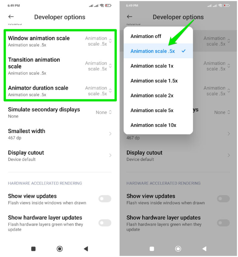 Adjust Animation Scale