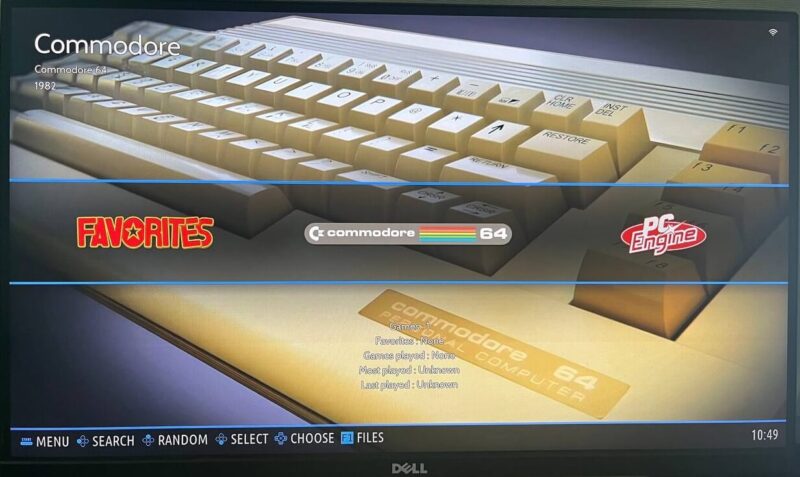 Batocera Linux Main Screen