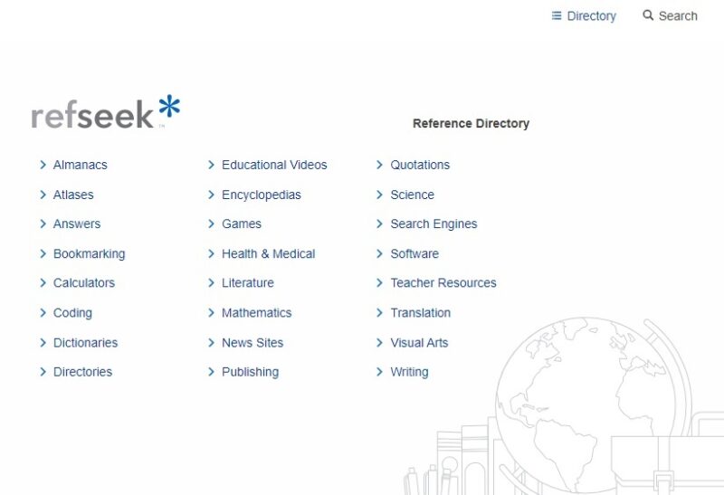 Viewing the directory on RefSeek for more general study.