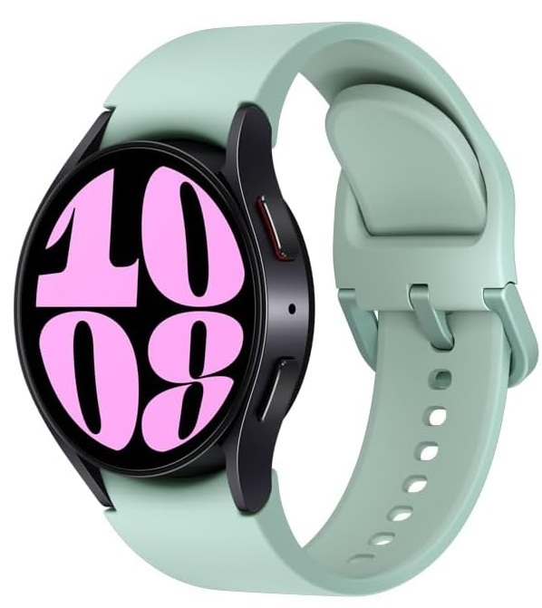 Samsung Galaxy Watch 6 in teal blue.