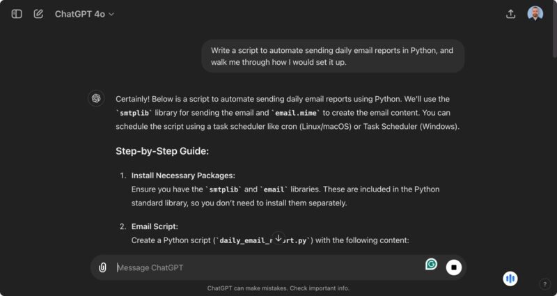 Chatgpt Free Use Example