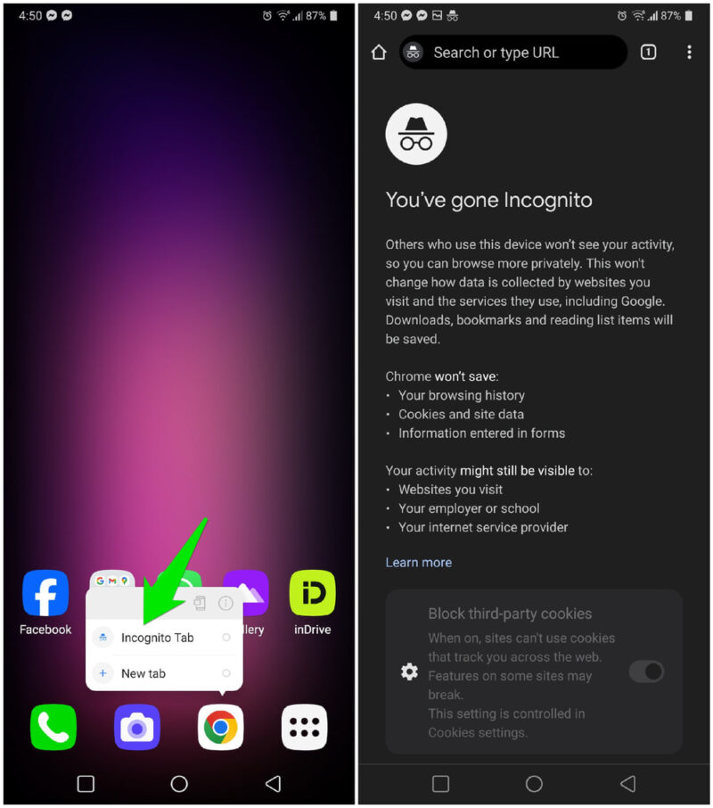 Chrome Incognito Mode By Default Android
