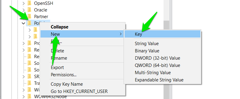 Create Google Registry Entry