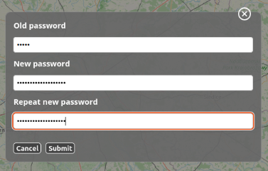 A screenshot showing the ulogger server's password prompt window.