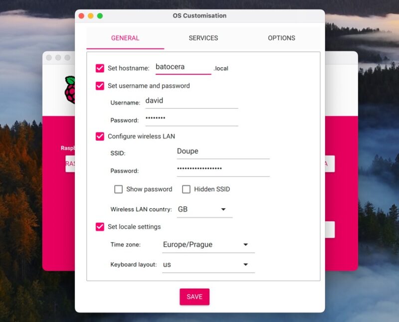 Customize Batocera Settings In Raspberry Pi Imager