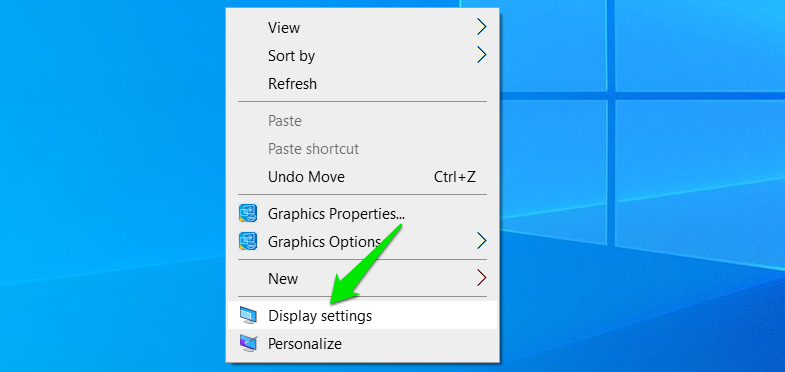 Display Settings Windows