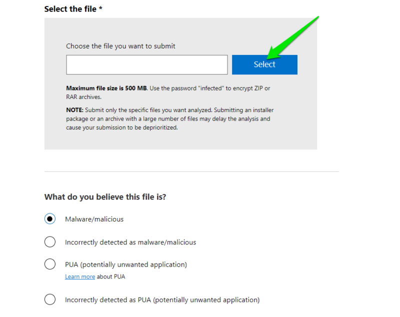 Fill Submission Form