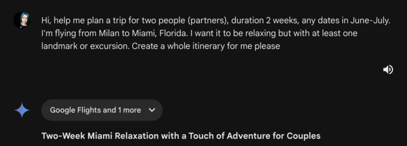 Gemini Prompt Example