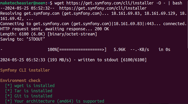 Install Symfony