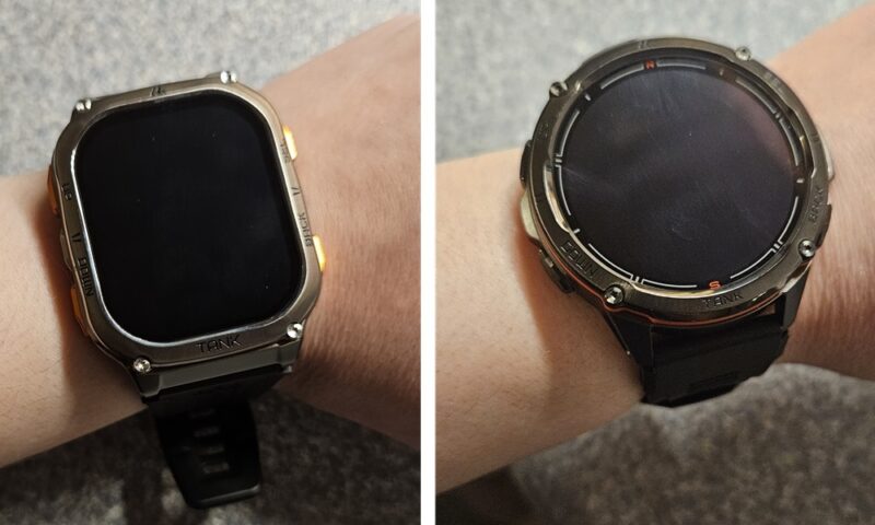 Kospet smartwatches on wrist.