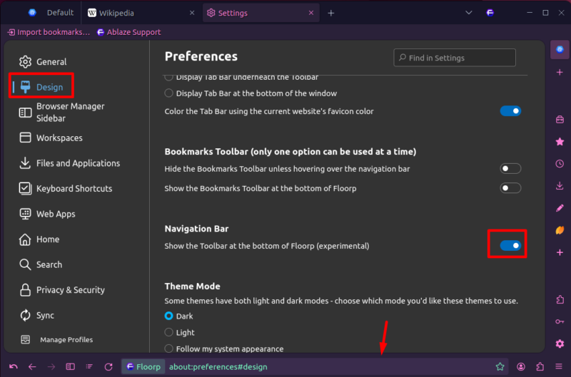 Navigation Bar At the Bottom