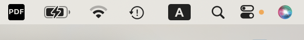 Orange Dot In macOS Menu Bar