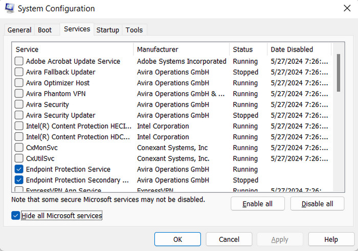 System Configuration Windows11