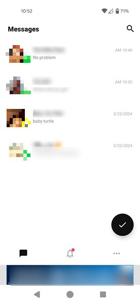 View of Notisave app interface.