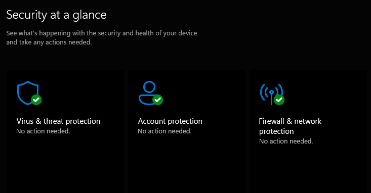 Windows Security window, displaying the firewall and network protection menu item