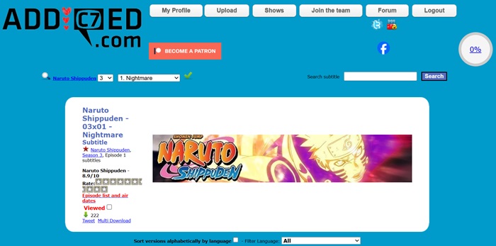 Addic7ed for user-generated subs.