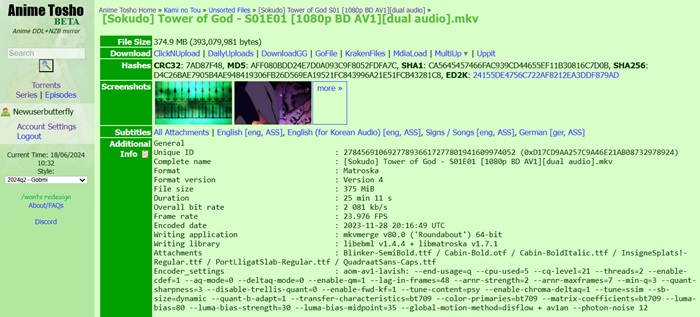 Anime Tosho, an anime index site for massive collection.