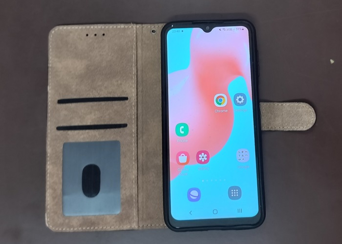 Wallet folio case for Samsung Galaxy A12.