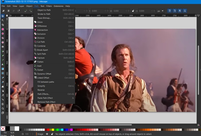 Inkscape for graphical design.