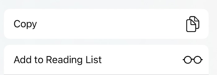Save iPad Webpage to Reading List