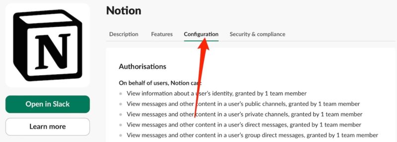 Configure an app in the Slack App Directory