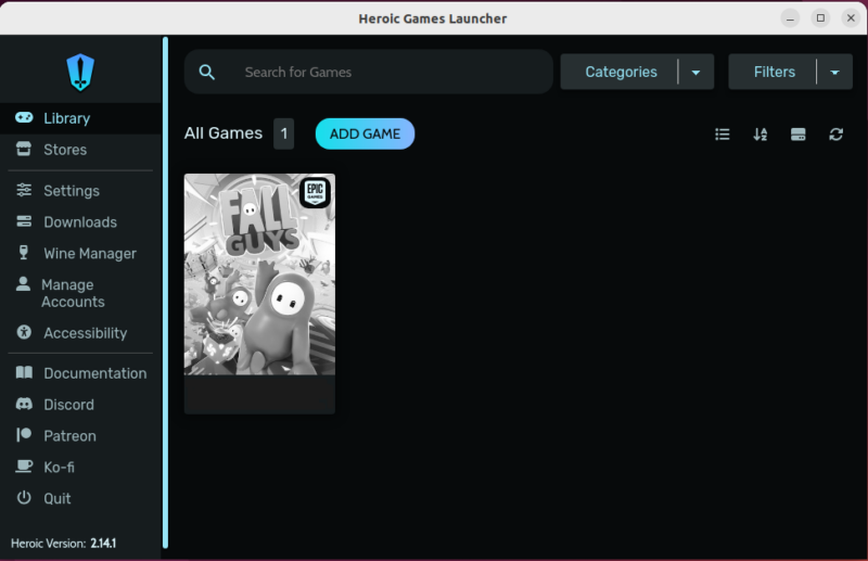 Access your Games from Library