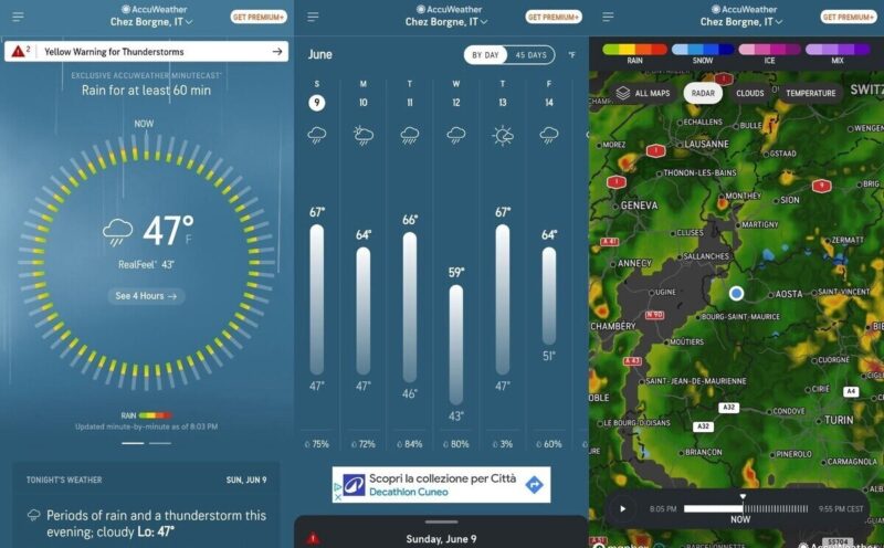 Accuweather Smartphone App 1