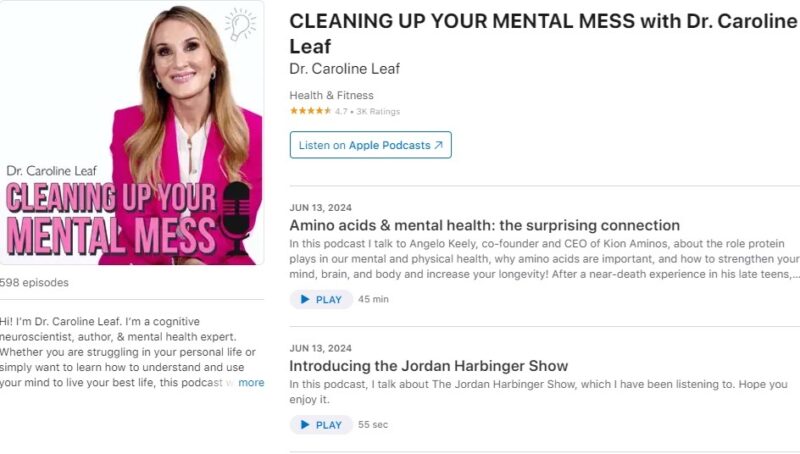 Cleaning Up The Mental Mess podcast episodes on Apple Podcasts.