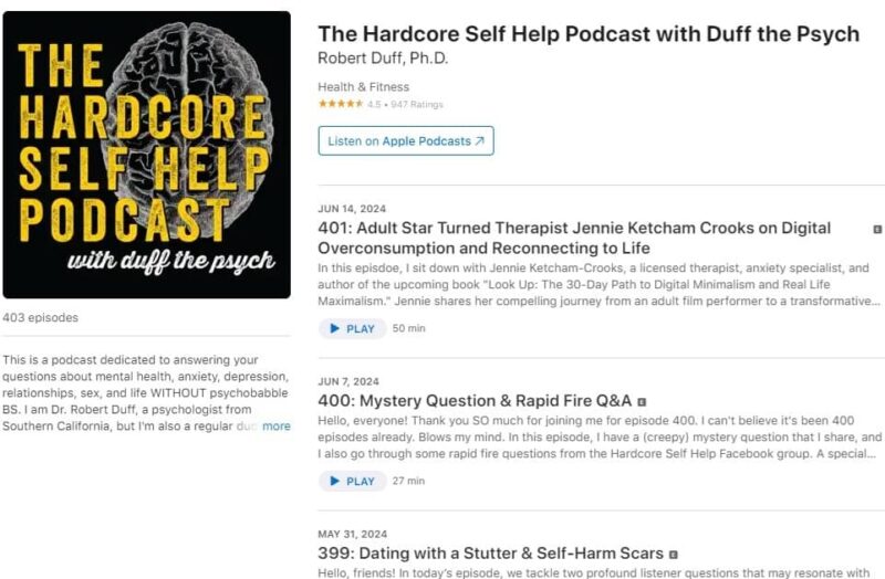 The Hardcore Self Help Podcast with episodes on Apple Podcasts.
