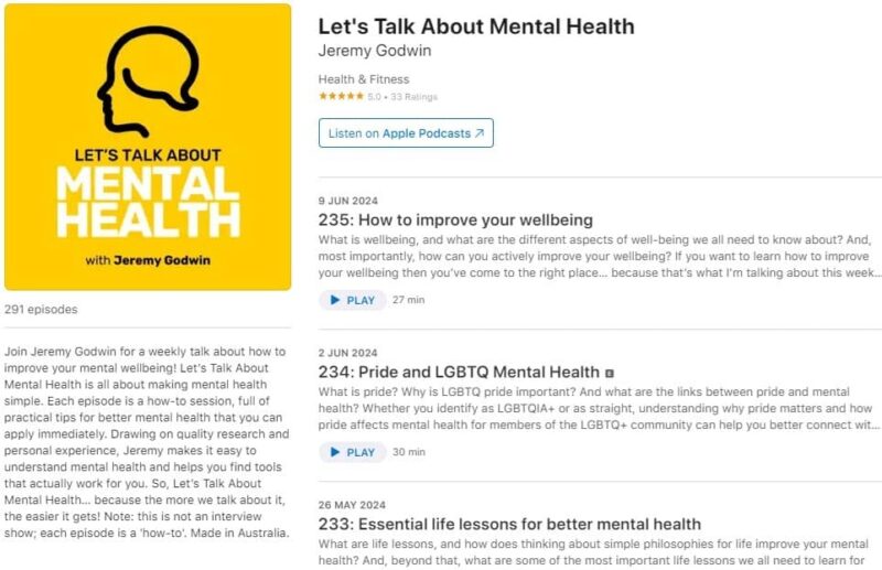 Let's Talk About Mental Health on Apple Podcasts.