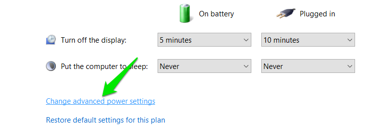 Change Plan Settings