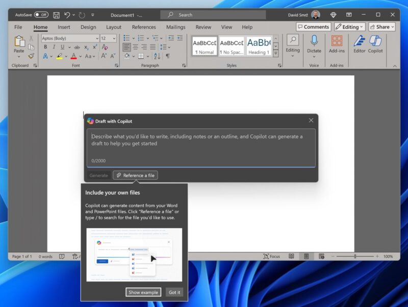 Copilot In Microsoft Word