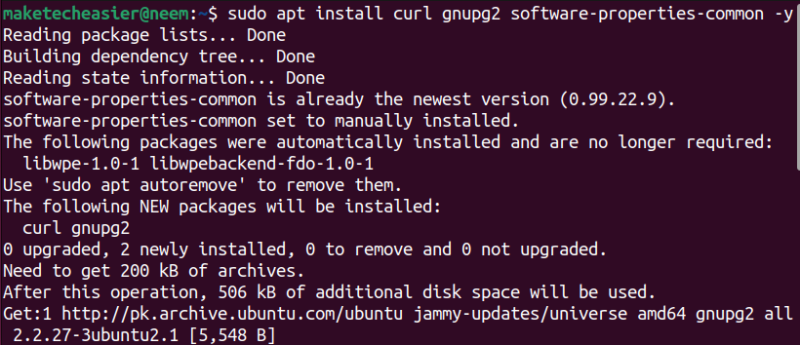Install dependencies for UrBackup server in your system.