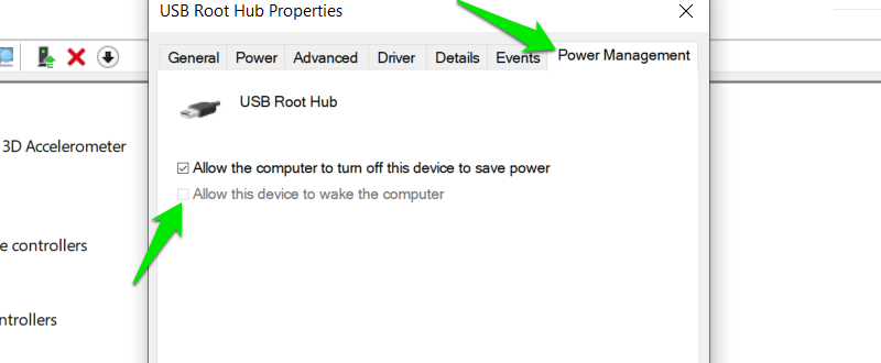 Disable Device Wake Trigger
