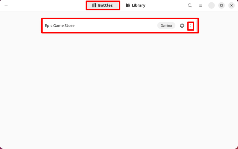 Epic Games Store Bottle